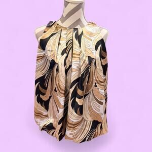 Brown black and gold patterned